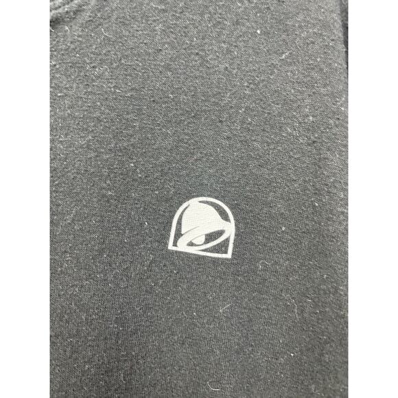 Taco Bell Henley 3-Button T-Shirt Mens‎ Large Black Employee Uniform Colorful - Picture 5 of 6